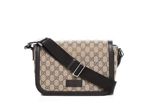 gucci messenger crossbody guccissima gg adjustable strap brown/beige|Crossbody Bags for Women .